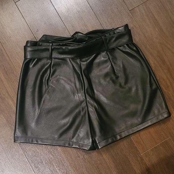Soft Leather-Like Shorts - Picture 4 of 4